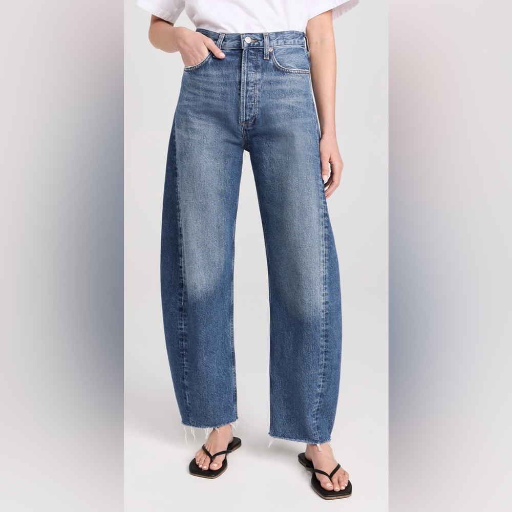 AGOLDE Luna High Rise Pieced Taper Barrel Jean